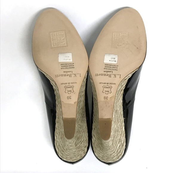 ❌❌SOLD❌❌ LK BENNETT MADDOX Wedge Heels 39 8.5 9 - Picture 8 of 8